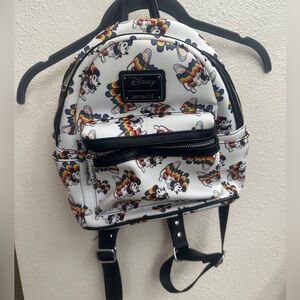 Disney lounge fly backpack with Mickey Mouse and rainbow print